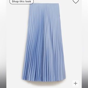 Jcrew pleated midi skirt